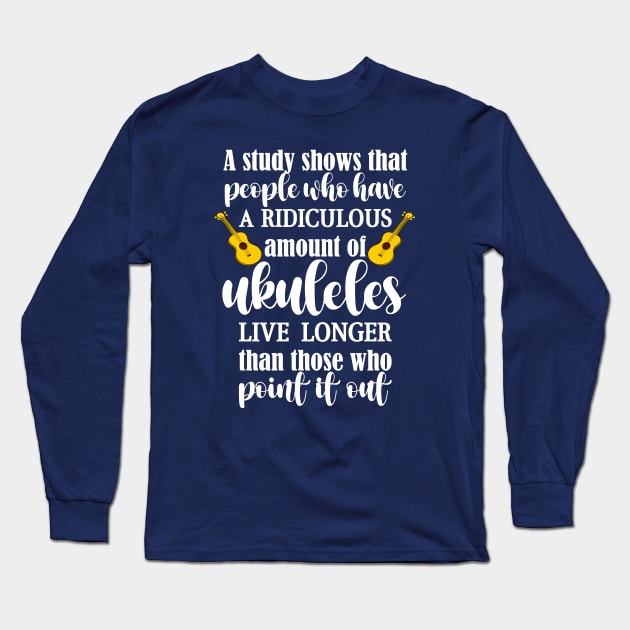 Funny Ukulele Aquisition Syndrome Long Sleeve T-Shirt by DeliriousSteve